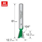 Trend C041AX8MMTC Dovetail cutter angle=104 degrees x 12.7mm diameter