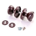 Brown Mortice/ Rim Knob Set