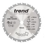Trend CSB/19024A Trend Wood Circular Saw Blade 190mm x 16mm x 24T