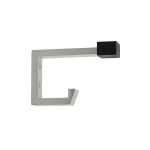 Buffered Hat & Coat Hook - Satin Aluminium