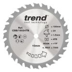 Trend CSB/15024TB Trend Wood Cordless Circular Saw Blade 150mm x 10mm x 24T
