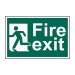 Safety Sign 1508 'Fire exit' Man running left - 300 x 200mm