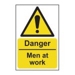 Safety Sign 1200 'Danger Men at work' - 200 x 300mm