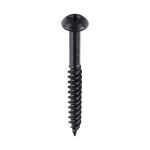 Timco Blackjax Screw PZ2 Round Black