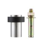 Round Collared Anchored Heavy Duty Door Stop