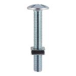 Timco Roofing Bolt & Square Nut - Zinc