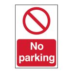 Safety Sign 4051 Non Adhesive 'No parking' - 400 x 600mm