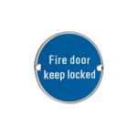 'Automatic Fire Door Keep Locked' Signage  76mm