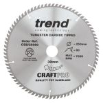 Trend CSB/25080 Trend Wood Circular Saw Blade 250mm x 30mm x 80T