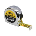Stanley PowerLock® BladeArmor® Pocket Tape 8m/26ft (Width 25mm)