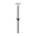 Timco Carriage Bolt & Hex Nut - BZP