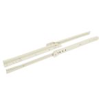 Roller Drawer Runners, Single Extension, Load Capacity 17 - 20 kg, Plastic Coated Steel