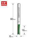 Trend C005X1/4TC Two Flute Cutter 6mm diameter