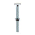 Timco Carriage Bolt & Hex Nut - BZP