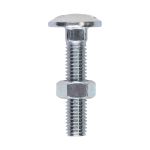 Timco Carriage Bolt & Hex Nut - BZP