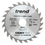 Trend CSB/16524 Trend Wood Circular Saw Blade 165mm x 30mm x 24T