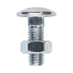 Timco Carriage Bolt & Hex Nut - BZP