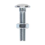 Timco Carriage Bolt & Hex Nut - BZP