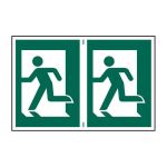 Safety Sign 1499 Man running left - 300 x 200mm
