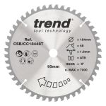 Trend CSB/CC18448T Trend Wood Cordless Mitre Saw Blade 184mm x 16mm x 48T