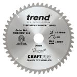 Trend CSB/CC21648 Trend Wood Mitre Saw Blade 216mm x 30mm x 48T