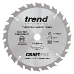 Trend CSB/16524TC Trend Wood Cordless Circular Saw Blade 165mm x 15.88mm x 24T