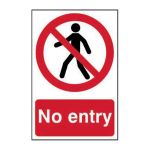 Safety Sign 0600 'No entry' - 200 x 300mm