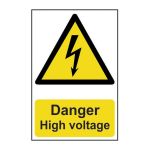 Safety Sign 0761 'Danger High Voltage' - 200 x 300mm