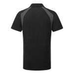 Portwest WX2 Eco Short Sleeve Contrast Polo Shirt Black/ Grey