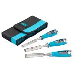 OX Pro 3 Piece Wood Chisel Set in Velcro Case - 13mm, 19mm & 25mm