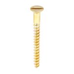 Timco Brass Timber Screw Slot Countersunk
