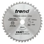 Trend CSB/CC26042 Trend Wood Mitre Saw Blade 260mm x 30mm x 42T