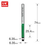 Trend C168X1/4TC Guided trimmer 6.35mm diameter x 25.4mm