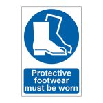 Safety Sign 0016 'Protective footwear must be worn' - 200 x 300mm