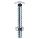 Timco Carriage Bolt & Hex Nut - BZP