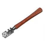 Faithfull Six Wheel Glasscutter Tungsten Carbide - Wood Handle