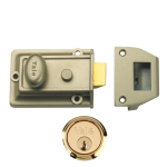YALE 77 & 706 Non-Deadlocking Traditional Nightlatch - 60mm ENB with PB Cylinder Boxed