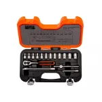 Bahco S160 1/4in Drive Socket Set, 16 Piece