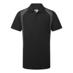 Portwest WX2 Eco Short Sleeve Contrast Polo Shirt Black/ Grey