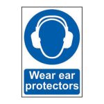 Safety Sign 0005 'Wear Ear Protectors' - 200 x 300mm