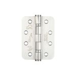 Zoo Hardware Stainless Steel Radius Grade 13 Ball Bearing Butt Hinge 4" x 3"