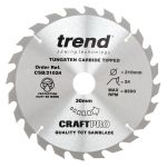 Trend CSB/21024 Trend Wood Circular Saw Blade 210mm x 30mm x 24T