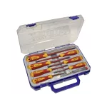 Faithfull VDE Soft Grip Screwdriver Set (Case), 8 Piece