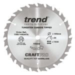 Trend CSB/16524TA Trend Wood Cordless Circular Saw Blade 165mm x 10mm x 24T