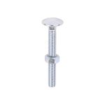 Timco Carriage Bolt & Hex Nut - BZP