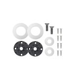 Rose Pack - 2 x Push on Roses - Suitable for Architectural Aluminium 19mm and 22mm Pulls