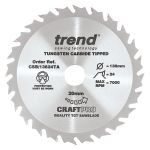Trend CSB/13624TA Trend Wood Cordless Circular Saw Blade 136mm x 20mm x 24T