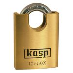 Kasp K12550XD Premium Brass Padlock 50mm Closed Shackle