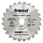 Trend CSB/CC21624 Trend Wood Mitre Saw Blade 216mm x 30mm x 24T