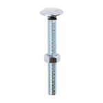 Timco Carriage Bolt & Hex Nut - BZP